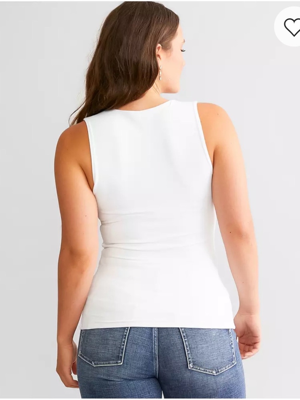 Buckle Black Shaping & Smoothing White Tank Top Women's Size Large NWOT - Picture 2 of 6